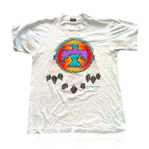 Screen Stars Best 90’s Native American Puff Ink Design: Taos, New Mexico Tee: M
